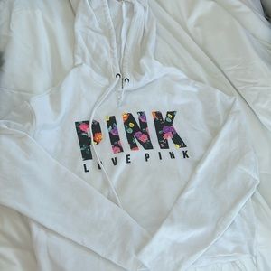 PINK cropped hoodie